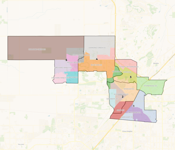 Trustee Area Map graphic
