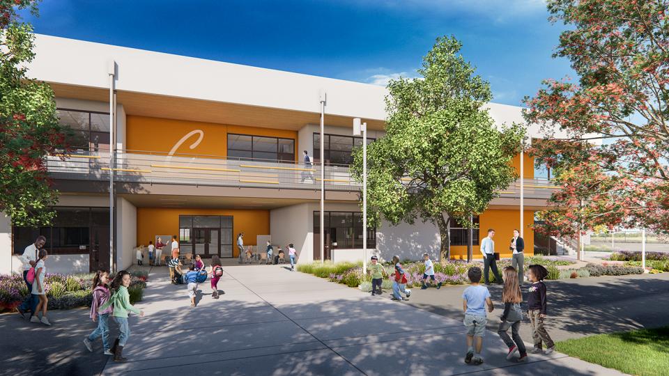 Image of drawing of Winding Creek Elementary Building C