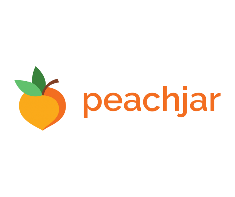 Graphic of peach next to the word "peachjar"